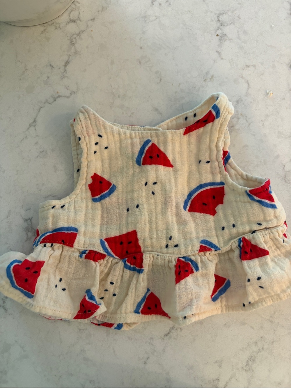 Cat & Jack Cream Baby Tank with Watermelon Print